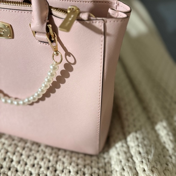 Michael Kors Light Pink Satchel with Gold Accents - Picture 6 of 9